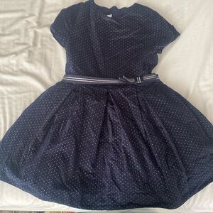 Jacadi dress, size 8, like new. Navy with silver detail.